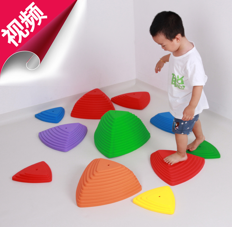 Children's color crossing the river stone kindergarten colorful sensory integration training equipment balance stepping stone indoor and outdoor early education toys