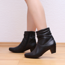 Very comfortable wide last soft sole German womens shoes 52 823 autumn and winter new mid-heel boots 32 823