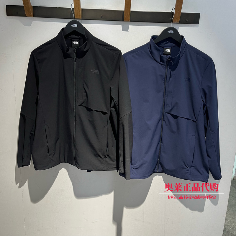 Thenorthface North Face 26 Spring New Soft Shell Jacket Men's Outdoor Water-Repellent and Windproof Stand-Up Collar Jacket 8Byq