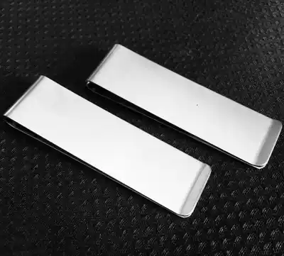 Slender stainless steel banknote clip wallet Metal ticket clip Stainless steel can be placed in the wallet