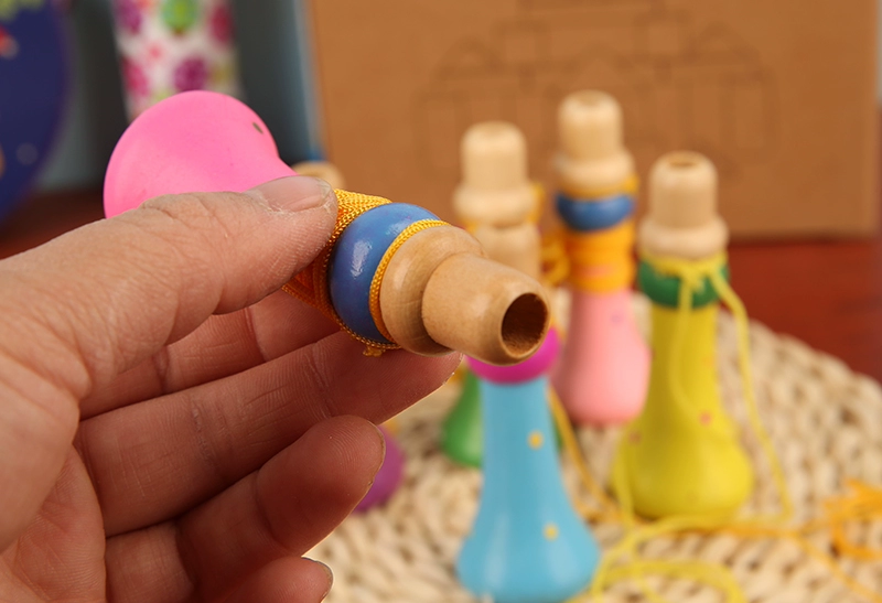Dụng cụ Orff nhiều màu sắc bằng gỗ nhỏ còi còi giáo dục đồ chơi âm nhạc trẻ em chơi đồ chơi nhỏ - Đồ chơi âm nhạc / nhạc cụ Chirldren