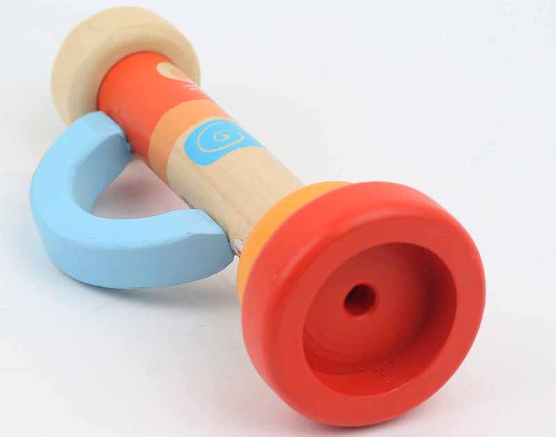 Ming Ming Children sừng gỗ lớn Trẻ em dụng cụ gió Đồ chơi âm nhạc Tập thể dục dung tích phổi giáo dục mầm non