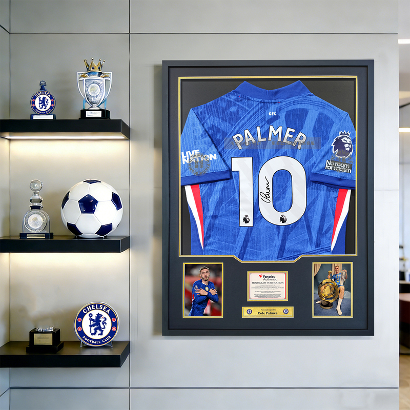 Palmer Chelsea 26Th Season Signed Jersey Framed in a Decorative Display Frame as a Gift for Fans or Boyfriend Palmer Chelsea 26Th Season Signed Jersey Framed in a Decorative Display Frame as a Gift for Fans or Boyfriend