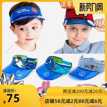  Childrens sun visor South Korea anti-UV transparent empty top hat male and female students children no top hat adjustable summer