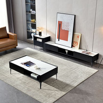 Slate TV cabinet coffee table combination modern minimalist Italian light luxury small apartment living room furniture minimalist TV cabinet