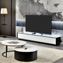 Nordic TV cabinet modern minimalist coffee table combination furniture small apartment slate floor cabinet living room light luxury TV cabinet