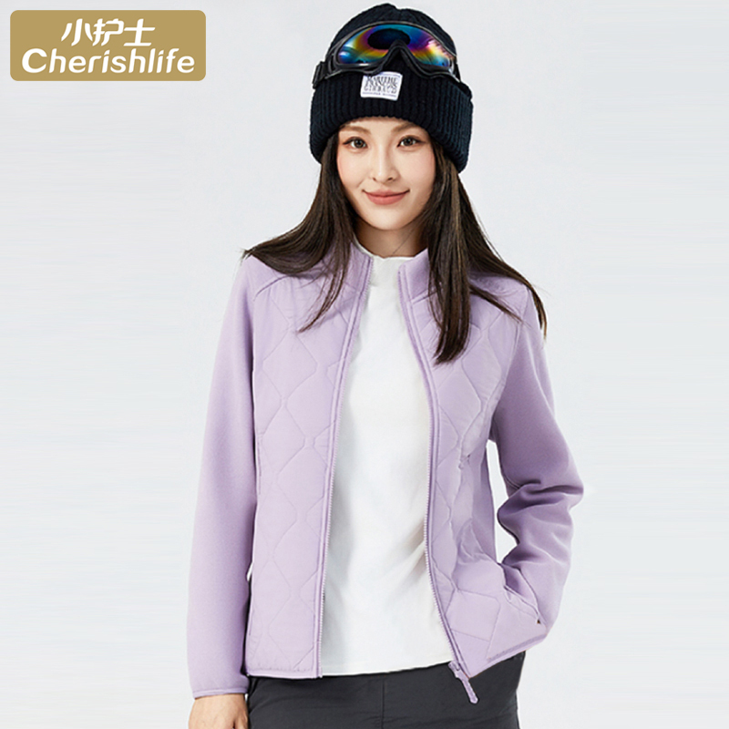 Nurse-Style Cardigan Cotton Jacket for Women, Winter Thickened Warm Outerwear, Casual Loose Fit, Large Size, Stand Collar, Open-Front Cotton Coat Nurse-Style Cardigan Cotton Jacket for Women, Winter Thickened Warm Outerwear, Casual Loose Fit, Large Size, Stand Collar, Open-Front Cotton Coat