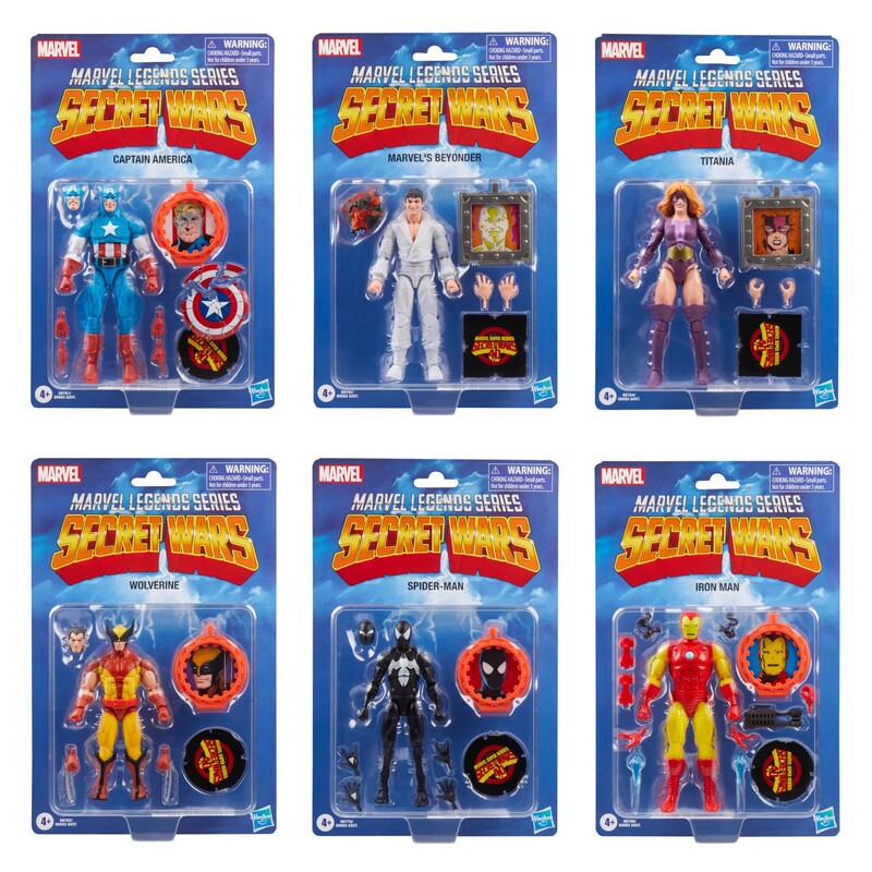 In-Stock Hasbro Marvel Legends Secret War Wolverine Spider-Man Iron Man Captain America