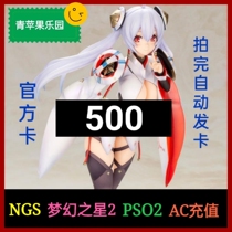 PSO2 NGS dreamy star 2 ac recharge 500 points with carmied automatic hair