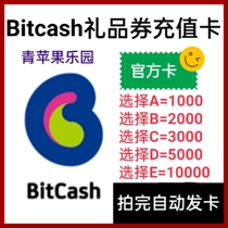 Japan bitCash BC recharge card 1000 2000 3000 5000 5000 10000 Carmicable account
