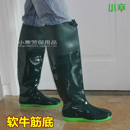 Cross -Knee High -End Мужские дождевые медведи и дождевые ботинки Плоские носки для обуви мягкой воды, саженцы, рыбалка для рыбалки для обуви, водяные брюки, соединенные корпус