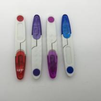 Tools for cross stitch: colorful transparent covered scissors random colors 120 pieces