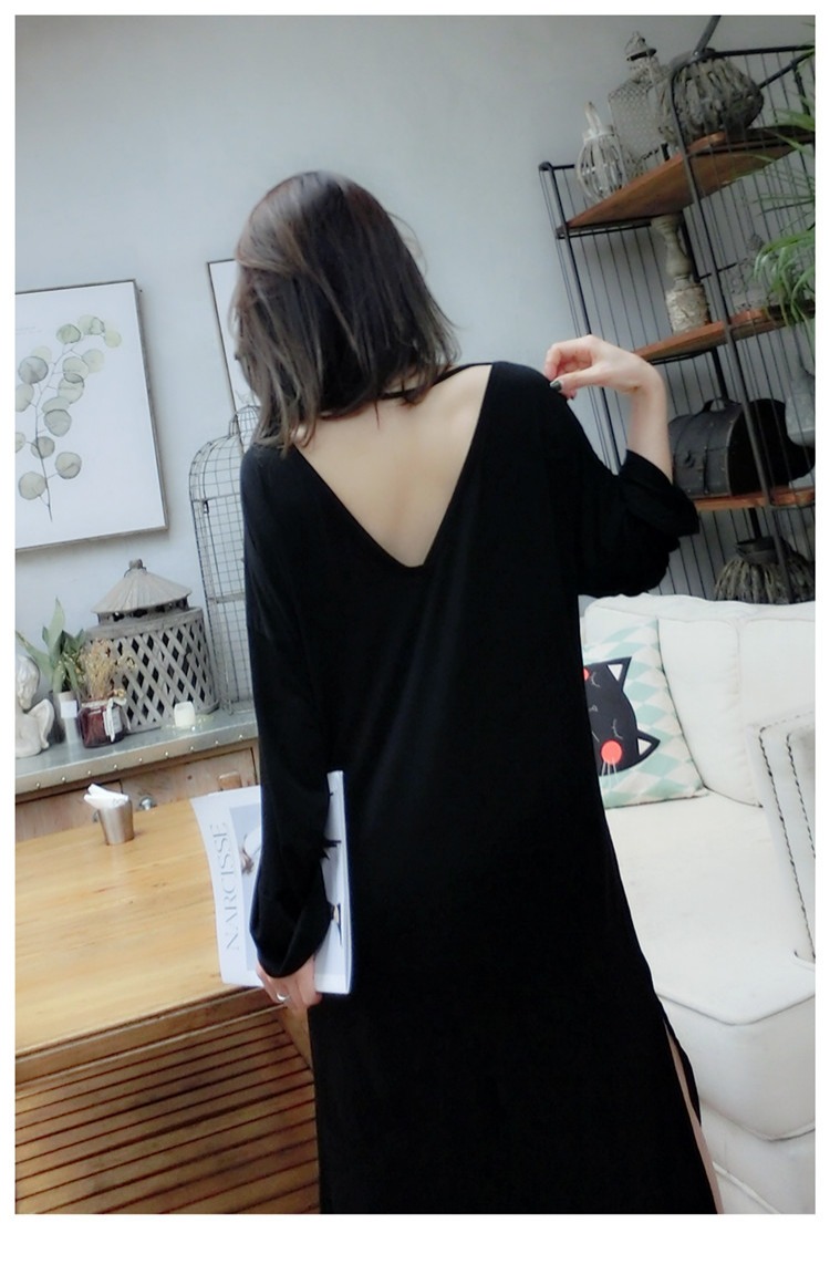 Bộ đồ ngủ nữ mùa thu váy dài phần dài tay phiên bản Hàn Quốc của kiểu dáng công chúa gợi cảm mới mùa xuân và váy mùa thu cotton váy ngủ