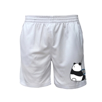 2020 Men and women professional badminton pants sports shorts pants sweat-absorbing quick-drying material White Panda
