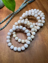 Hourly Mammoth Ivory Seiko Old-shaped Bead Bracelet Old-Type Plate Bead Bracelet Handmade Single Circle Mammoth Ice Bracelet