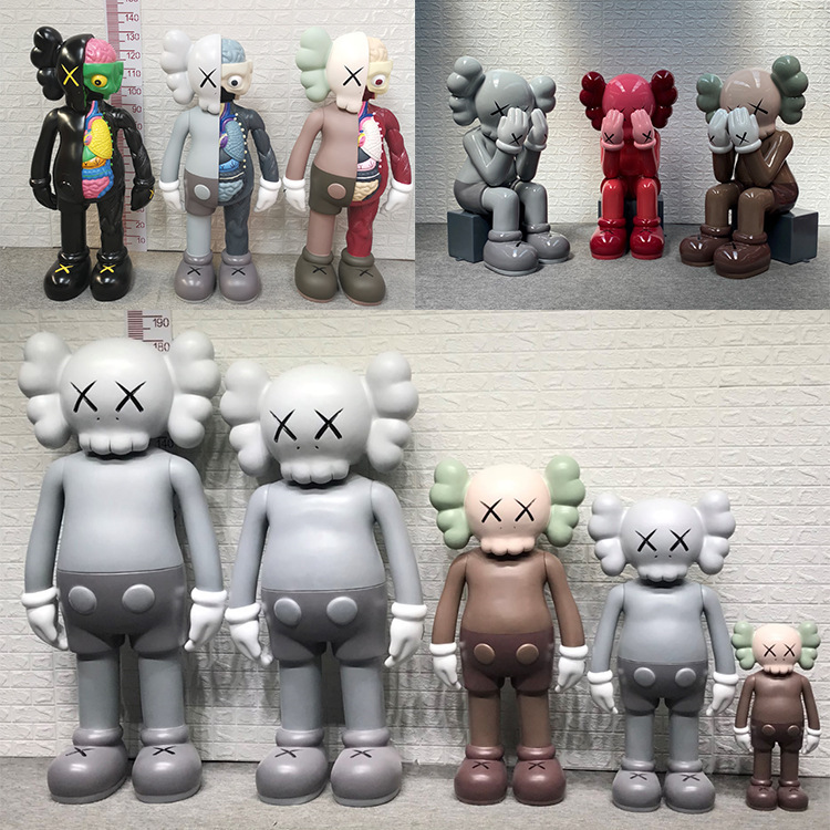 Trendy Internet-Famous Sesame Street Cartoon Fiberglass Sculpture Figurine Violent Bear Sesame Street Home Decor Floor Display