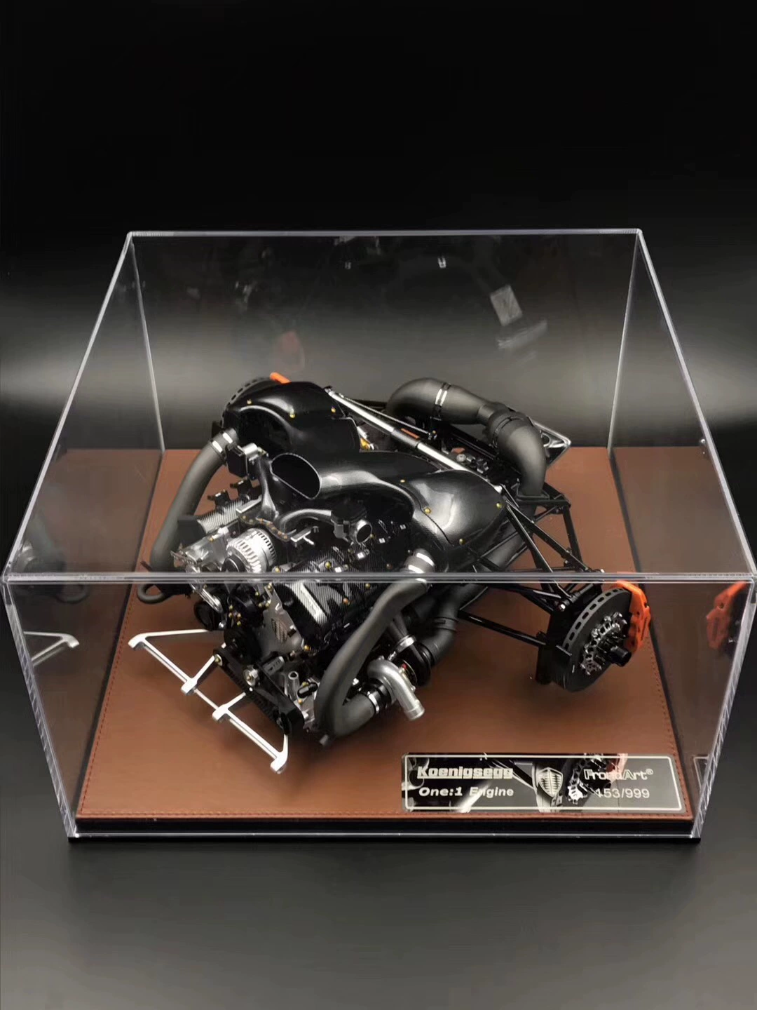 Frontiart 1: 6 Koenigsegg one 1 engine Mô hình động cơ xe mô phỏng siêu xe giới hạn - Chế độ tĩnh