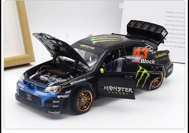 New Subaru Impreza S207 Sti Eighth Generation Sun Star 1:18 Scale Alloy Car Model Claw