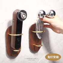 Applicable to Yameng refa Beauty instrument storage bracket bathroom solid wood wall-mounted shelf without punching