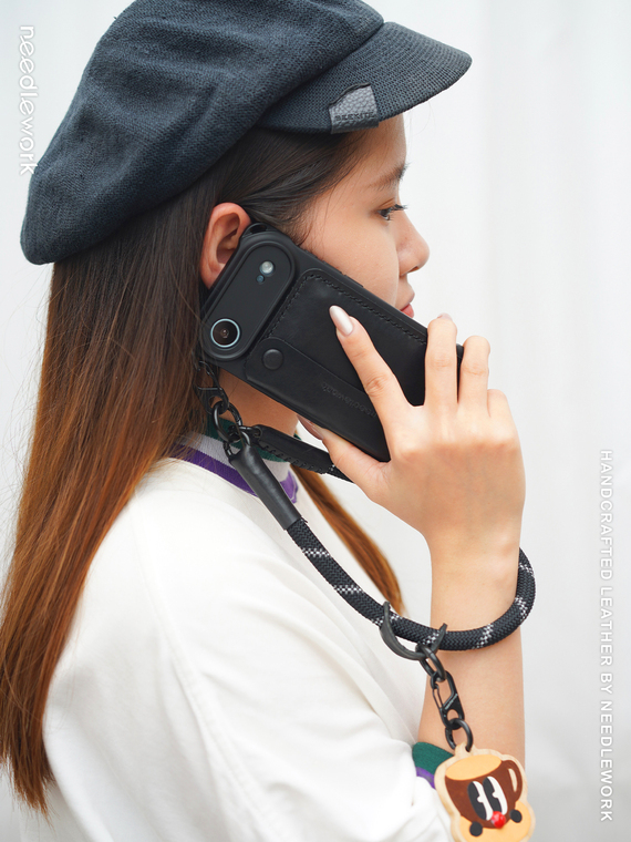 Orange Leather Phone Case for iPhone 17, 16, 15, 14 and 13 - view 22