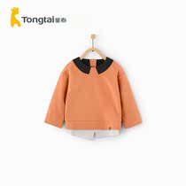 Tong Tai Chunqiu new conventional stitching long sleeve out clothes 1-4 years old boys and girls baby lapel shirt top