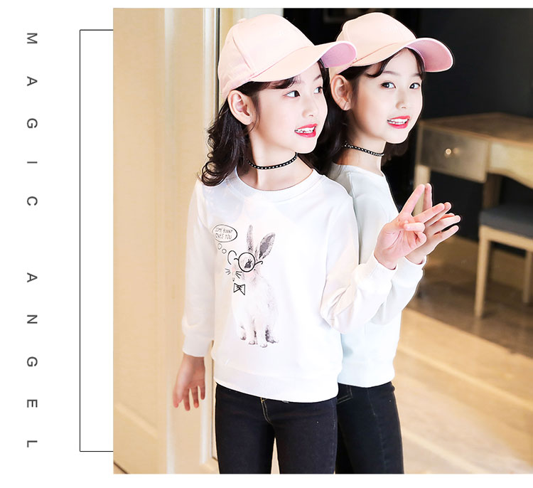 Áo sơ mi nữ mùa thu 2018 Mới cho trẻ em Mặc trẻ em Áo cotton Big Boy Áo thun dài tay Hàn Quốc quần áo sành điệu cho be gái