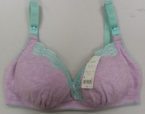 Dog Print Day Single All-cotton No Steel Ring Steel Tot Comfort Pregnant Pregnant Woman Underwear Breastfeeding Bra Fed Breast Feeding Bra