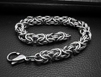 Titanium steel mens and womens bracelets for couples Stainless steel fashion Simple bracelets Vintage personality polished bracelets