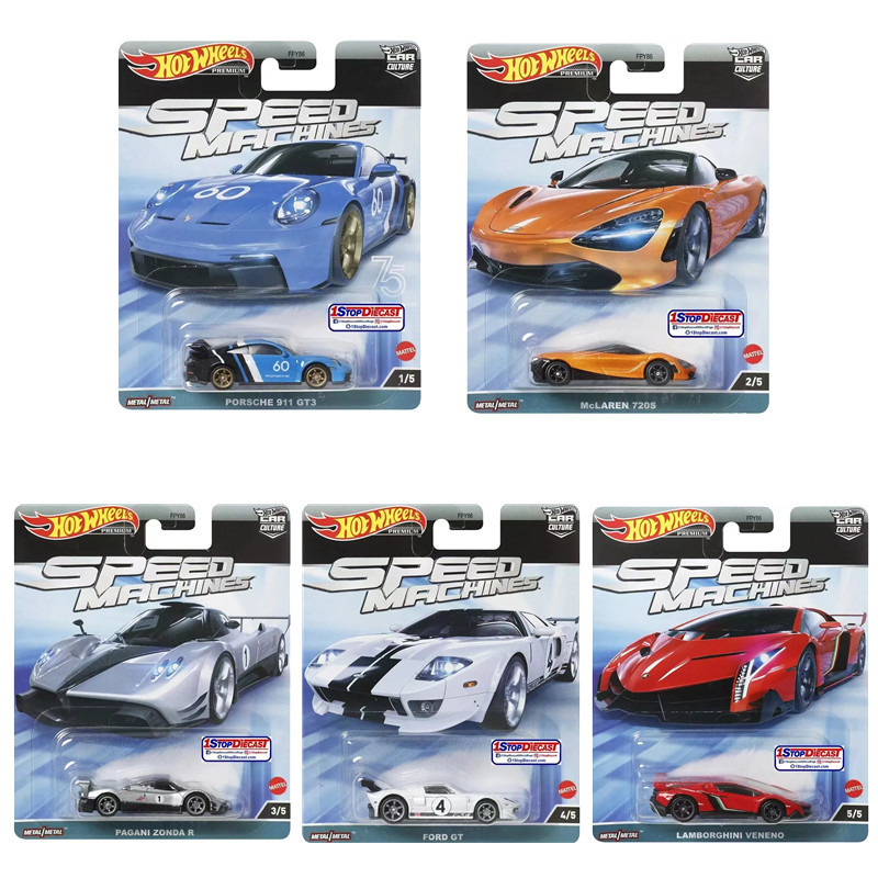 Hot Wheels Fpy86 Car Culture Series Speed Machine Set Porsche Lamborghini Pagani Car Model Hot Wheels Fpy86 Car Culture Series Speed Machine Set Porsche Lamborghini Pagani Car Model