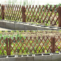Wooden net climbing platform telescopic fence anti-corrosion wood fence solid wood telescopic wooden fence grid flower stand garden fence