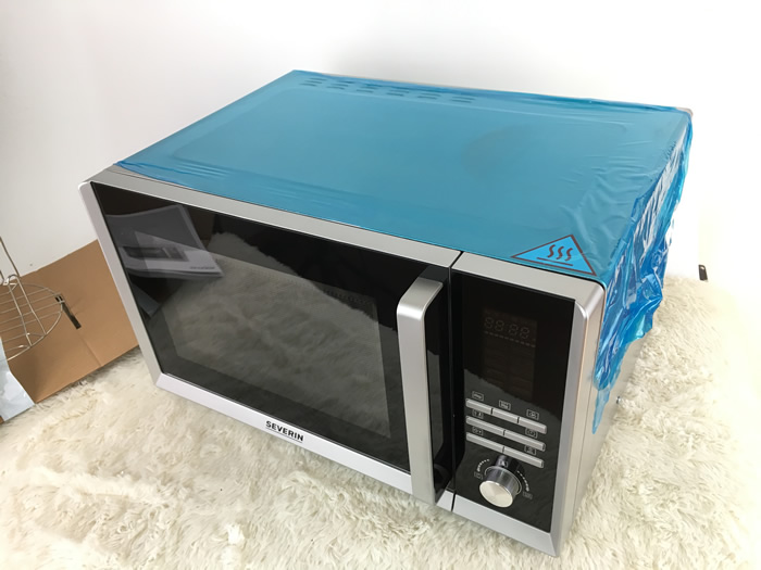 lò nướng bánh pizza Lò vi sóng gia đình SEVERIN 23 lít có chức năng nướng thịt hiển thị LED một máy sử dụng điện áp 220 V lò nướng bánh ngọt