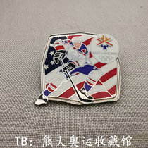 2002 Winter Olympics series sports badge double skating figure skating snowboarding badge