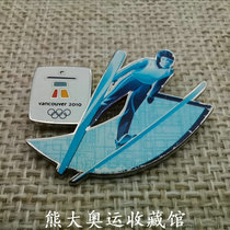 Ski jumping ice hockey cross-country skiing figure skating short track speed skating 2010 Vancouver Winter Olympics badge