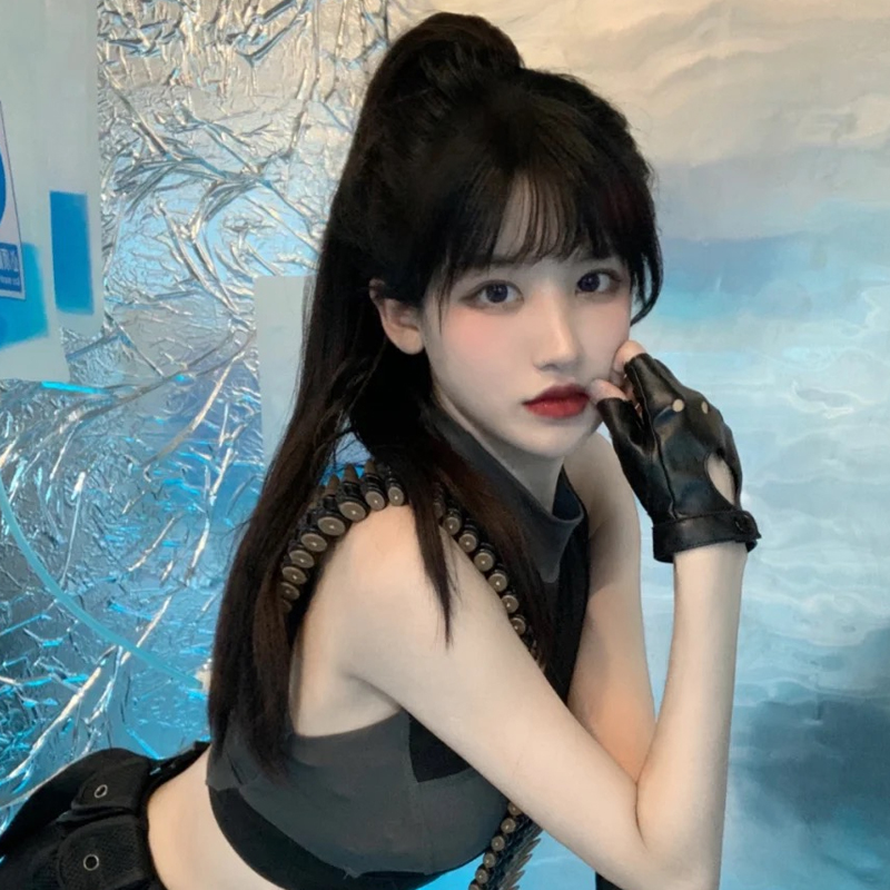 Wig female grab clip ultra-long temperament naturally realistic network red summer simulation braid long hair light high horse tail long straight hair