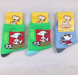 ງາມ Snoopy ຖົງຕີນເດັກນ້ອຍ snoopy ຝ້າຍກາຕູນ socks