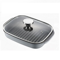 South Korea original imported smoke-free multi-function induction cooker open fire gas general-purpose barbecue pan frying pan baking pan