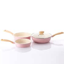 South Korea imported no fume wok pan nonstick steak frying pan jian bing guo jian dan guo gas stove