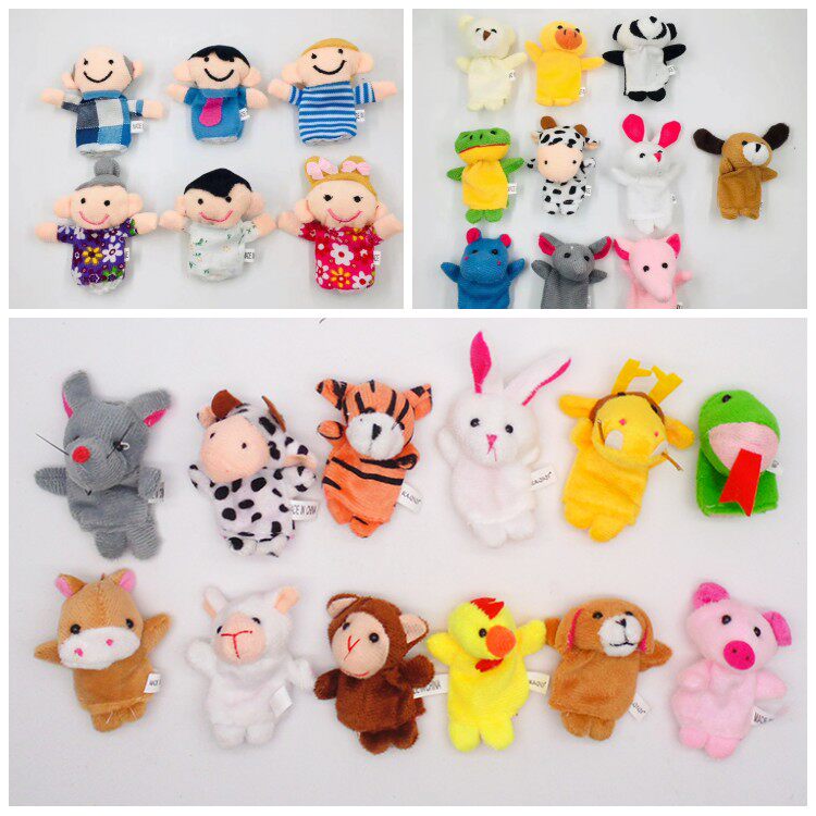 105 Small animal finger doll Storytelling doll Hand doll Doll Baby toy Early education family Zodiac hand doll