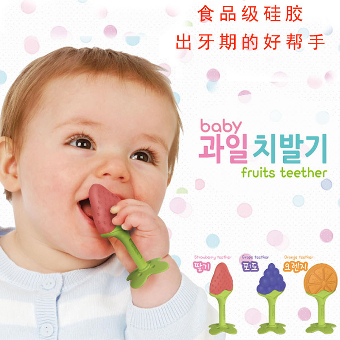 Korea imports ange dental gel baby soft silicone grinding toys freshly baby bite glue giraffe toys