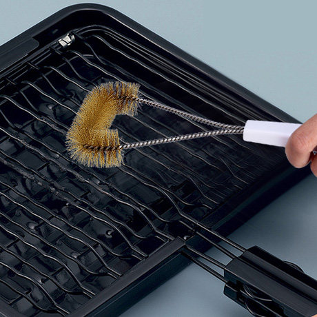 Japan KM barbecue mesh copper wire cleaning brush iron mesh brush to remove oil brush barbecue cleaning garbage with brush multi-functional brush