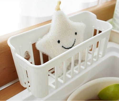South Korean kitchen sink Makeup Room Bathroom Powerful no-mark sucker drain basket 100 Cleaning Cloth Soap Containing basket