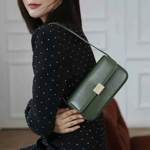 Кожаная сумка подмышку, сумка на одно плечо, коллекция 2023, из натуральной кожи