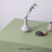  Avocado green Army green Wedding banquet Floral dessert table layout Cloth curtain tablecloth pendulum shooting background cloth Photography props