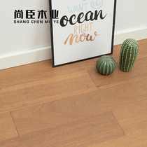 Pian Longan pure solid wood floor indoor log antique oak pattern gray household factory direct sales