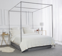 Mosquito net bracket pole accessories thickened metal tee thickened stainless steel pipe palace floor shelf household