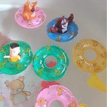 Mini Swim Ring Baby Bath Children Toy Play Water Bath Hand Beating Lemon Tea Milk Tea Giveaway Gift Pendulum