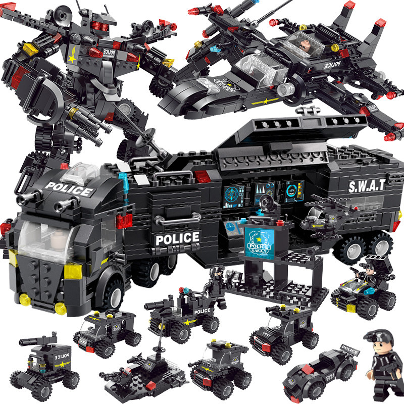 Bucks Boys Military Tank Gambling Young Children Toys City Police Puzzle Birthday Gift