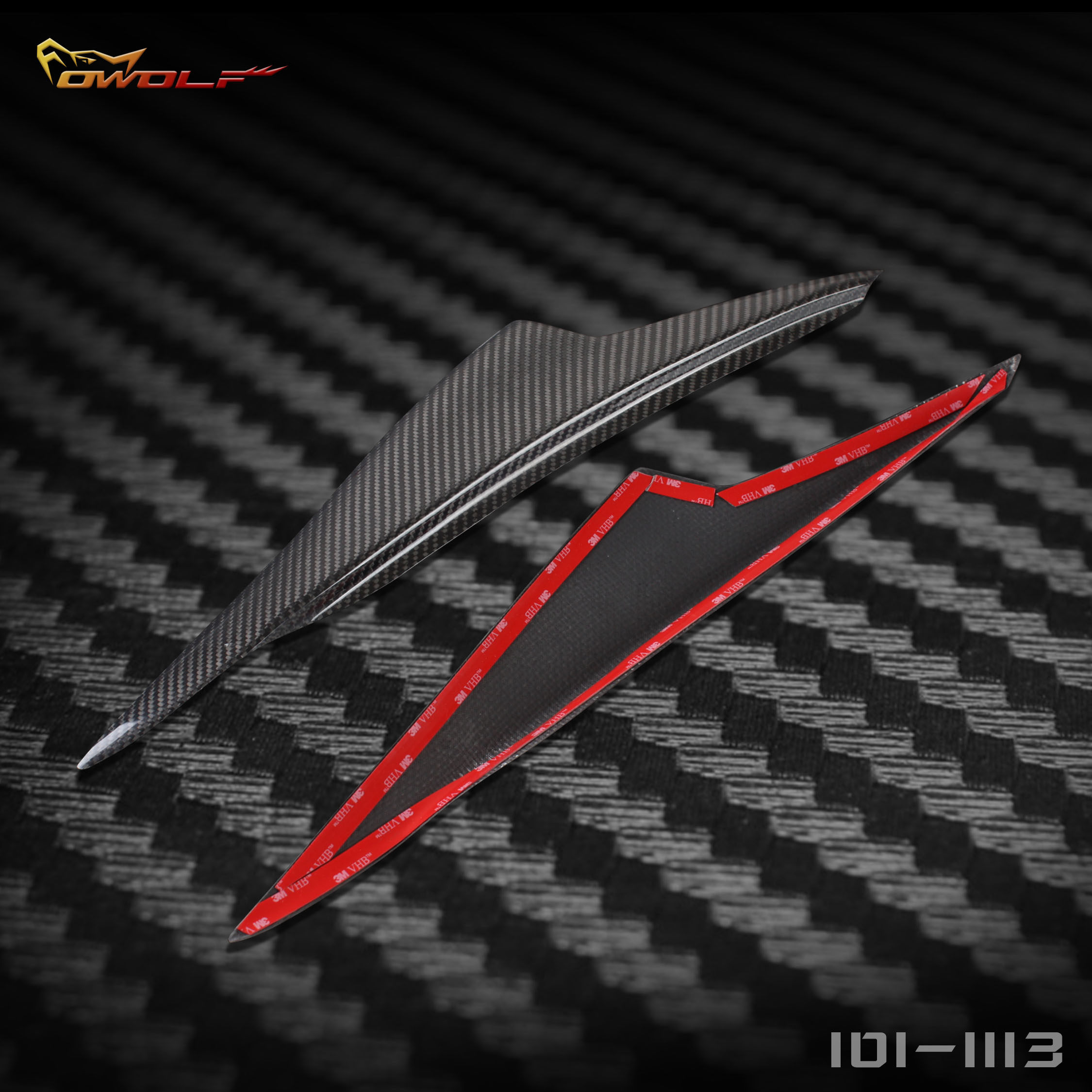 Angksiera carbon fiber light eyebrow Kesella light eyebrow with a pair of headlights decoration sticker with 3M glue-Taobao