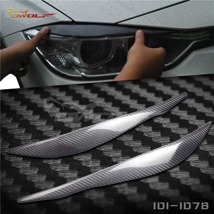 BMW f30 f35 320328 Carbon fiber light eyebrow F30 F35 light eyebrow 3 series F30 light eyebrow