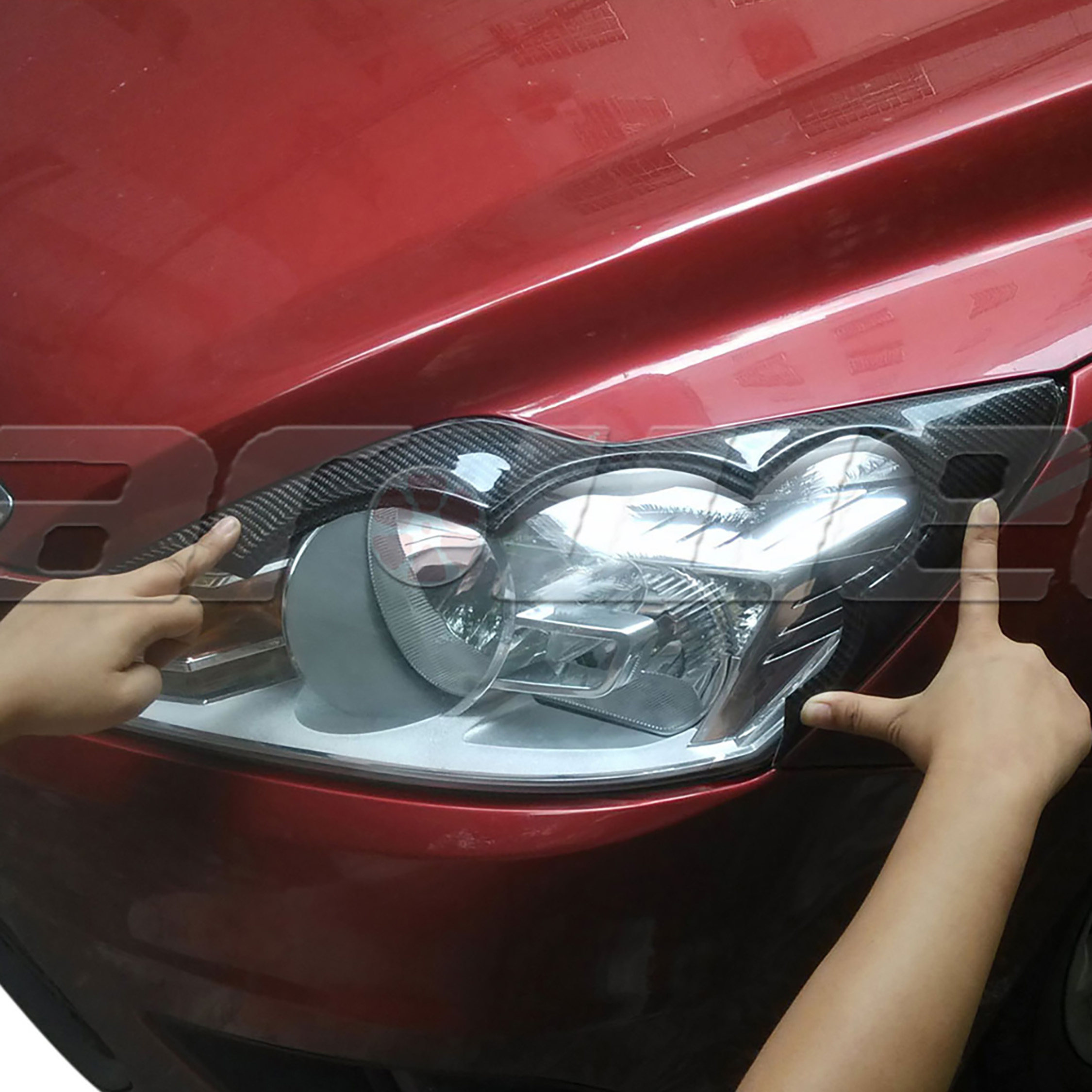 09-11 Ford Fox Carbon Fiber Lamp eyebrow Fox light eyebrow 1 pair dress-Taobao